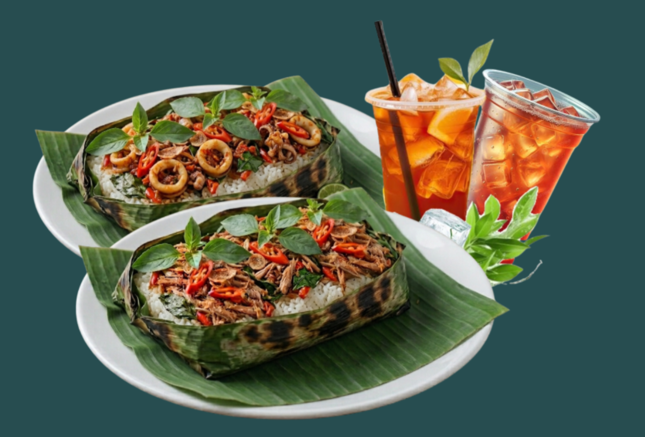 Nasi Bakar Free Es Teh